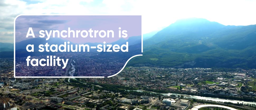 A synchrotron is a stadium-sized facility