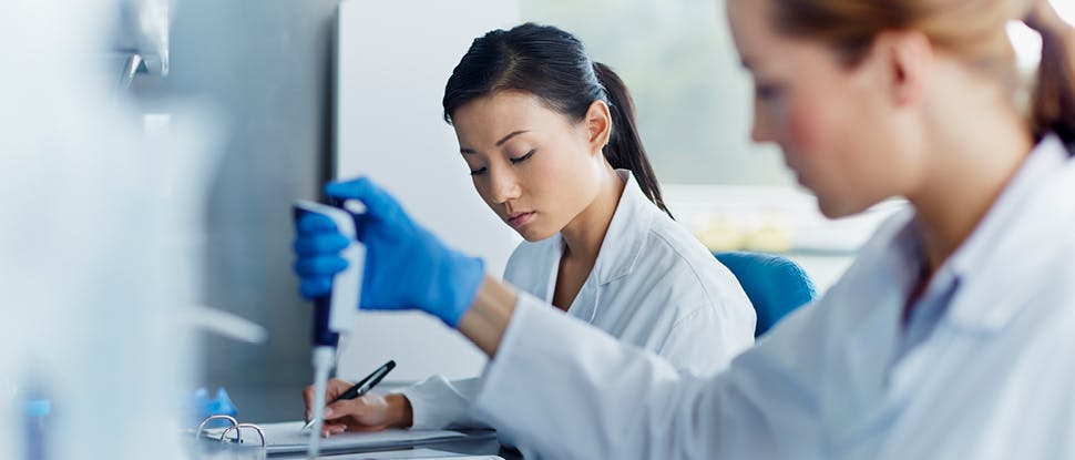 Scientists in lab