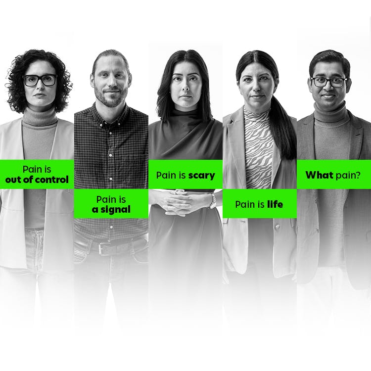 Patient profiles – link to watch videos about real patients’ experiences and the person behind the pain