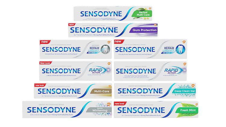 Various Sensodyne Products