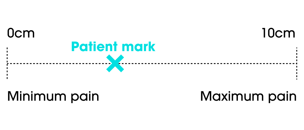 Visual analogue scale - pain tracker tool