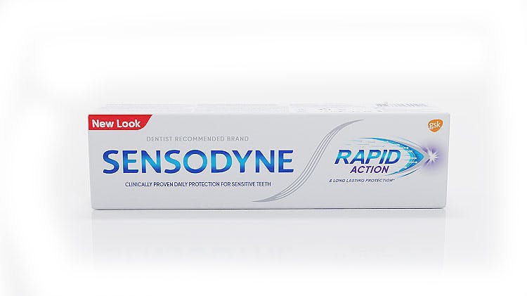 Sensodyne Rapid Action toothpaste packshot