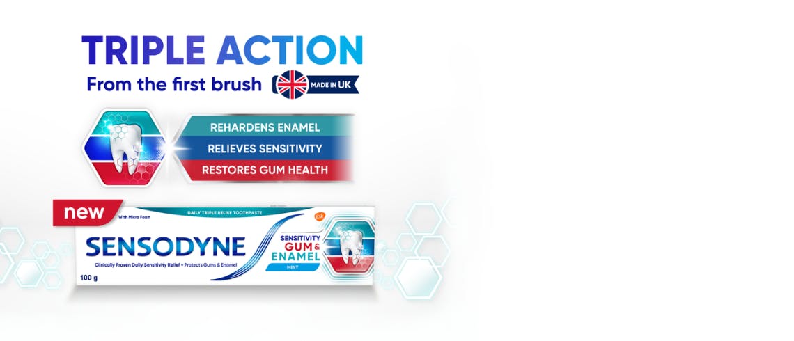 Sensodyne Sensitivity Gum & Enamel – triple action, one toothpaste