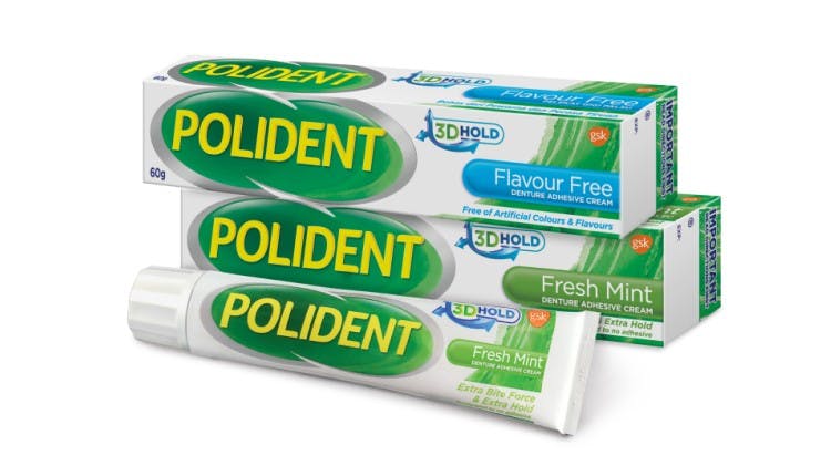 Polident adhesives