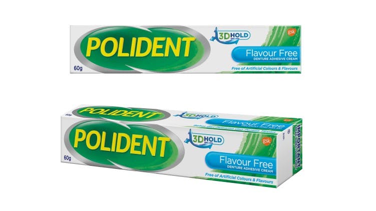 Polident Denture Adhesive Cream - Flavour Free