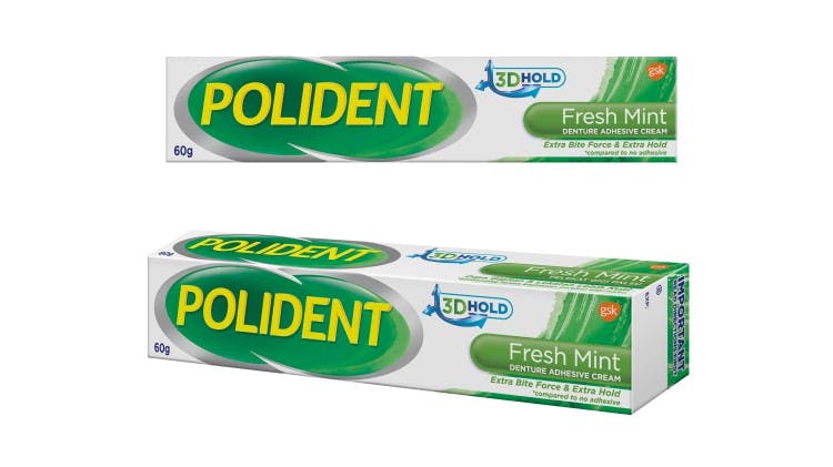 Polident Denture Adhesive Cream - Fresh Mint
