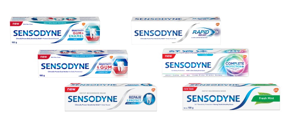 Sensodyne range