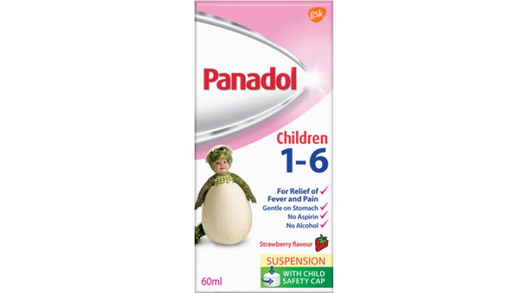 Panadol Children 1-6years old packshot
