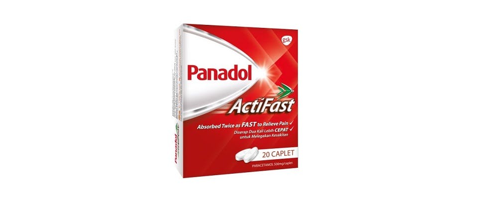 Panadol Actifast pack shot