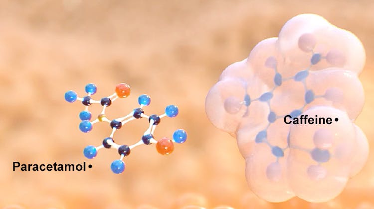 Paracetamol + caffeine chemical structure