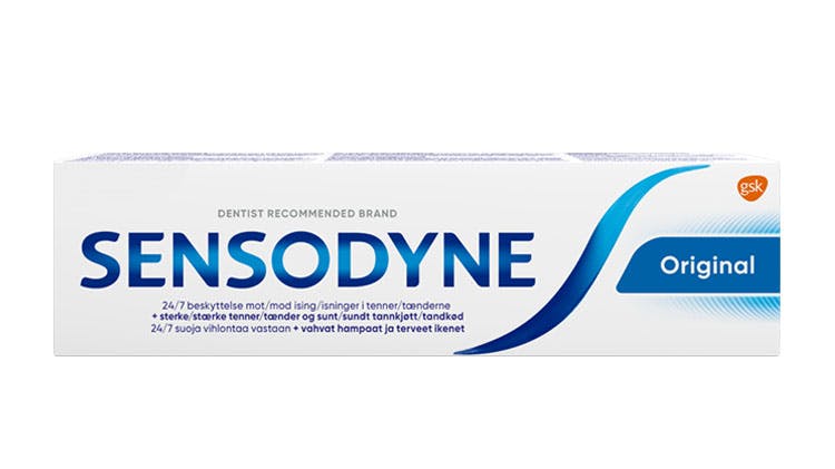 Sensodyne Original - essential care range toothpaste packshot