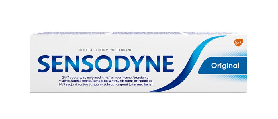 Sensodyne Original - essential care range toothpaste packshot