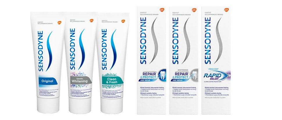 Sensodyne range