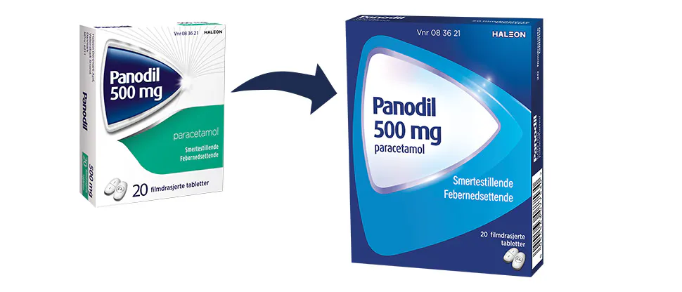 New Pack Design <span style="font-size: 0.8125rem;">New look. Same trusted Panodil.</span><div> </div>