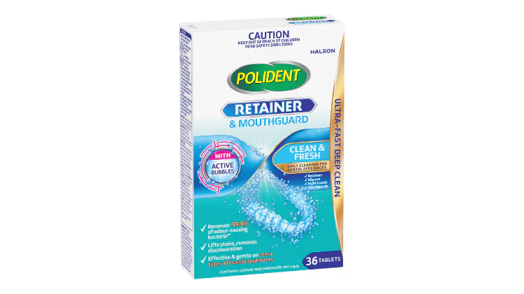 Polident Pro Guard & Retainer pack shot