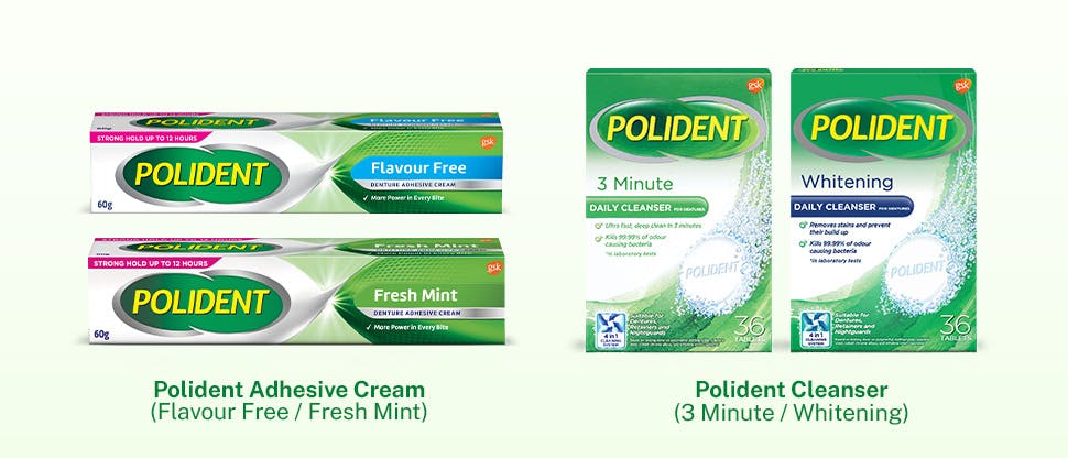 Polident range