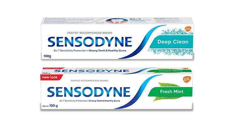 Sensodyne Deep Clean & Freshmint packshot