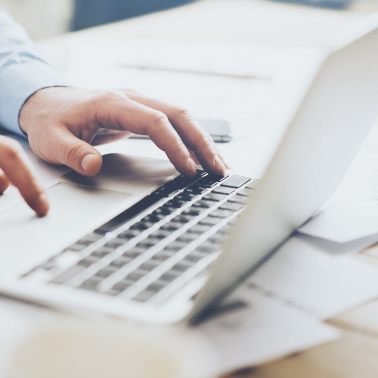 Man at laptop