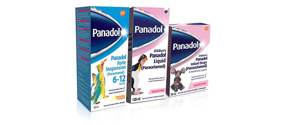 Panadol for children pack shot