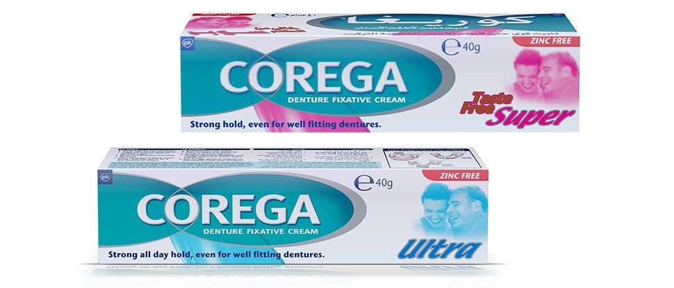 Chirurgie mot Vernederen Corega Denture Fixative | GSK Health Partner