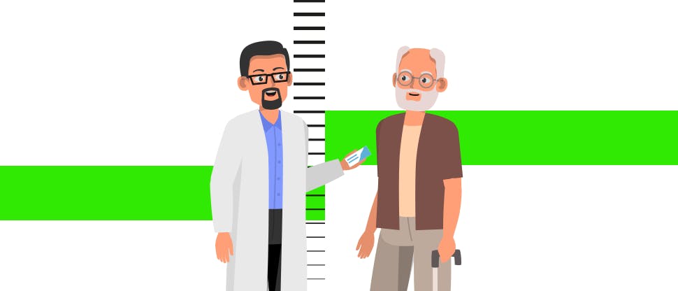 Pharmacist gives verbal and non-verbal interaction