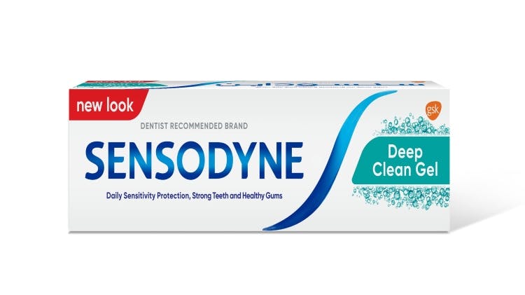 Sensodyne Deep Clean Gel toothpaste packshot