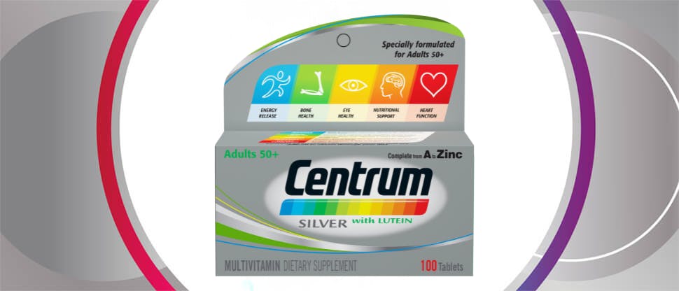 Centrum Silver Adult 50+ multivitamin packshot
