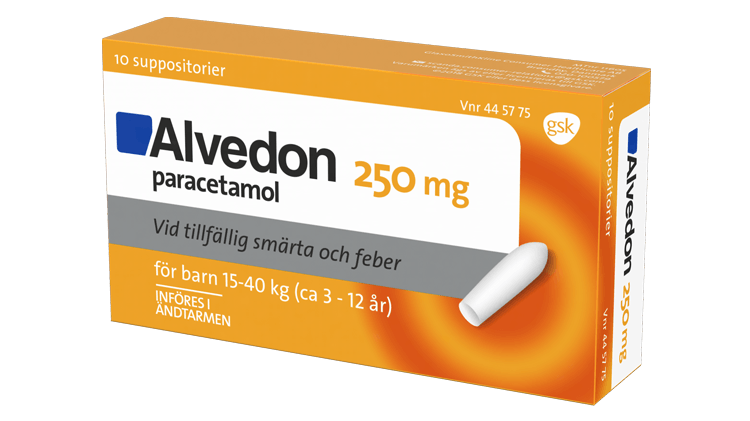 Alvedon for children pack shot