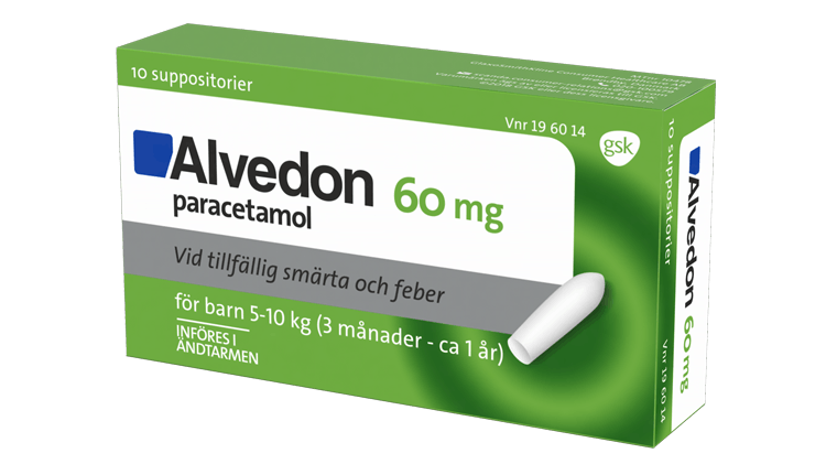 Alvedon for children pack shot