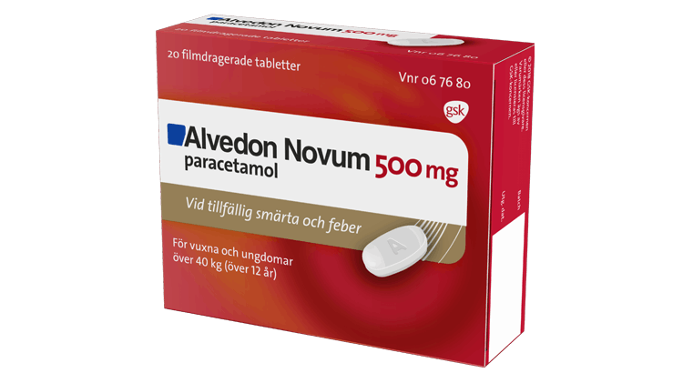 Alvedon Novum pack shot
