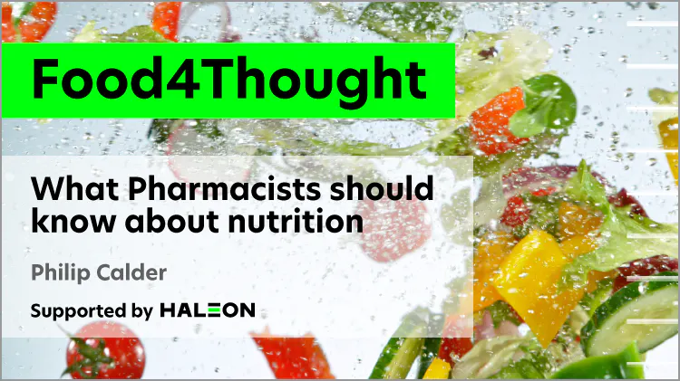 Nutrition education webinar for pharmacists 