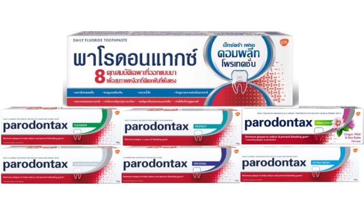 parodontax toothpaste range