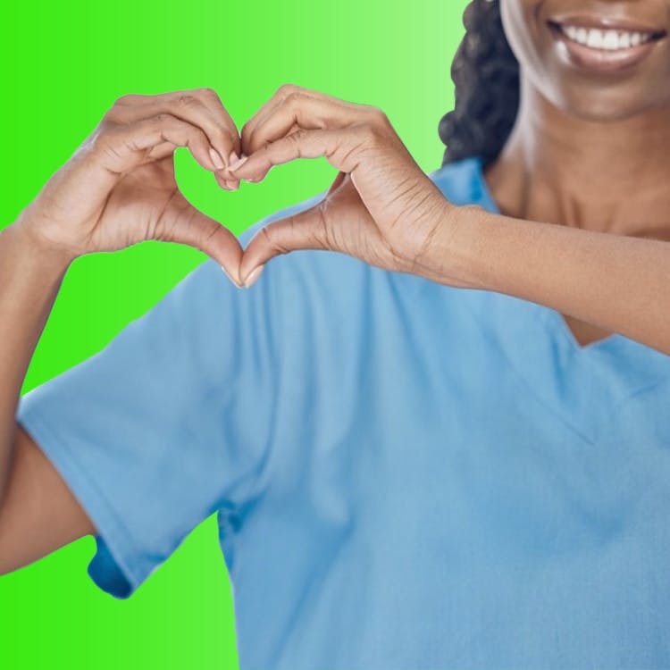 Image of hygienist highlighting self-care