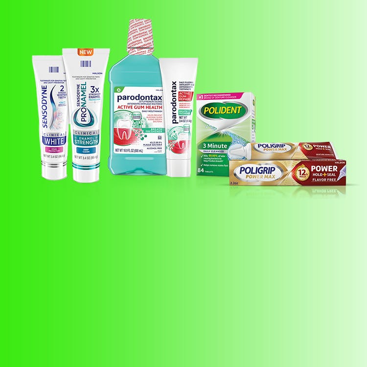 Image of Sensodyne, Pronamel, parodontax portfolio of products