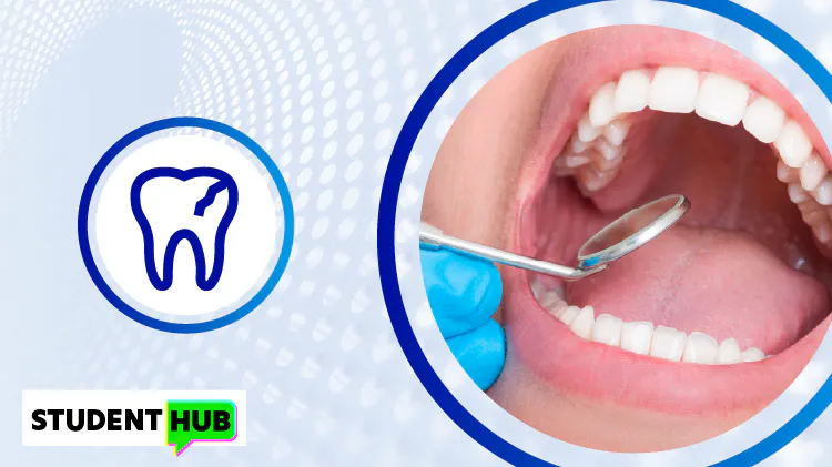 Mouth with dental appliance