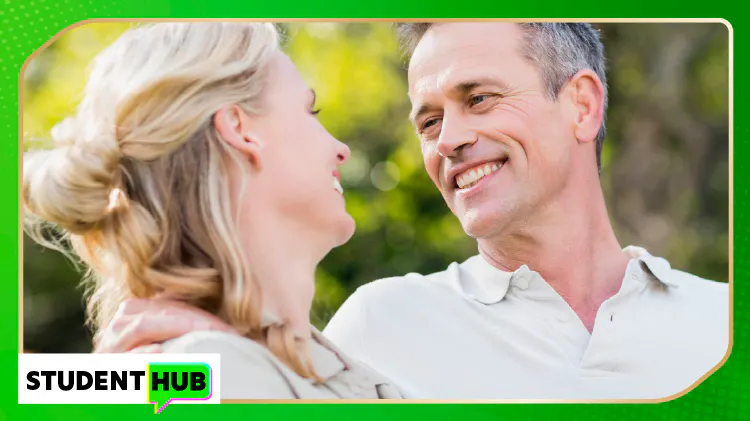 Older couple smiling