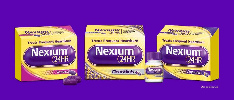 Nexium package shots