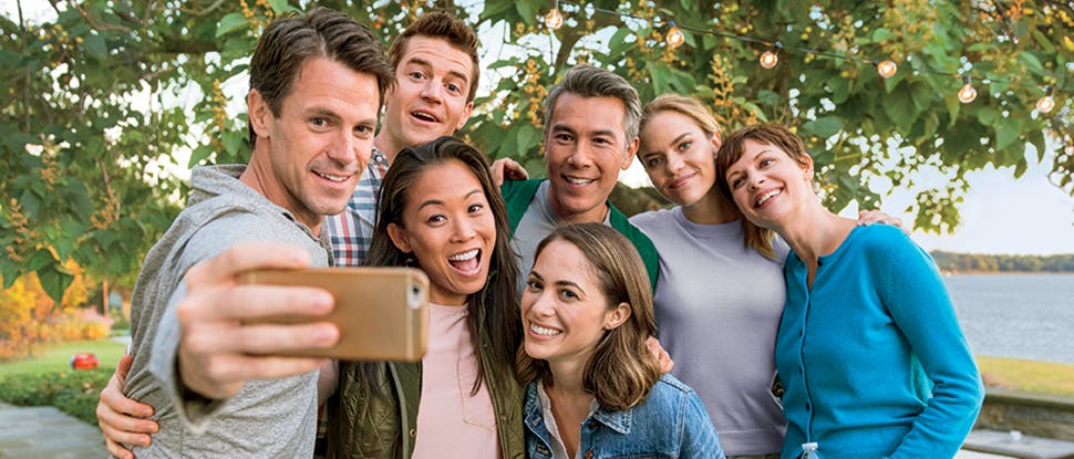 Group taking photo