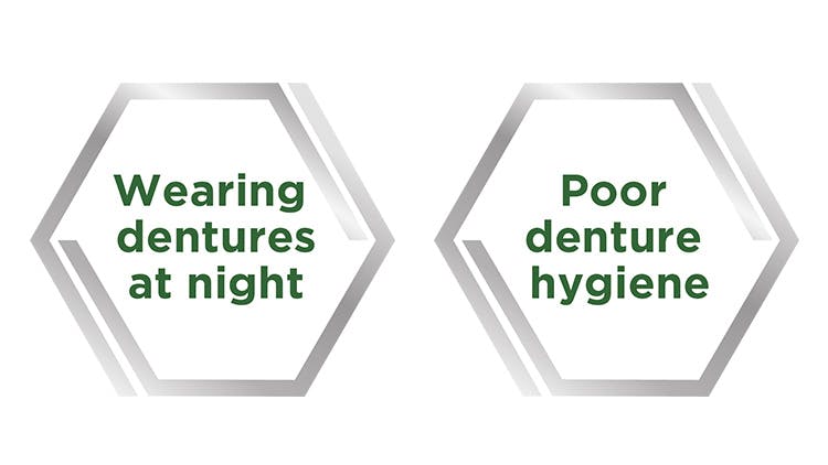 Denture hygiene infographic