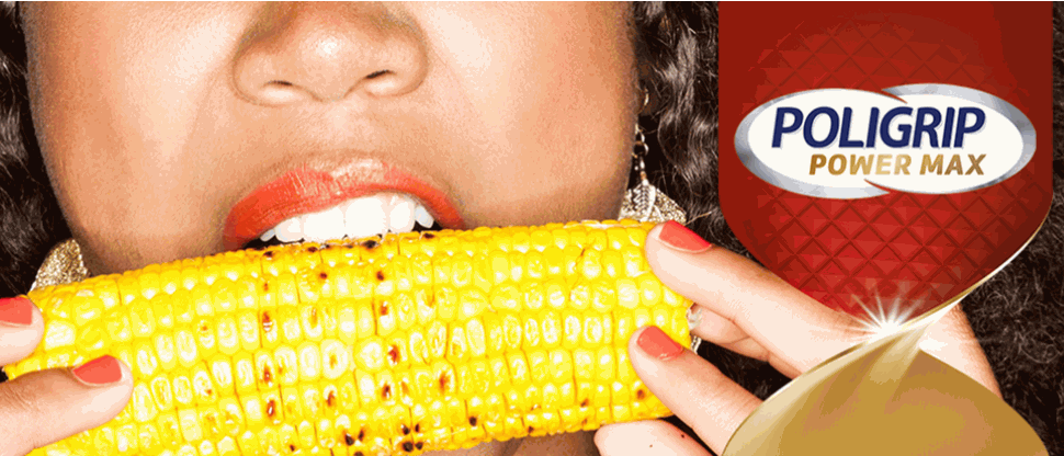 Image of a woman eating corn on the cob