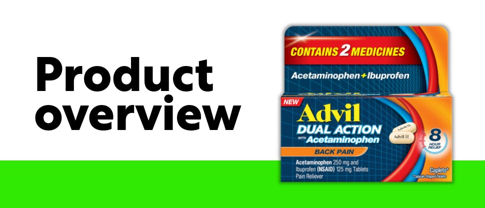 Advil Dual Action Back Product shot