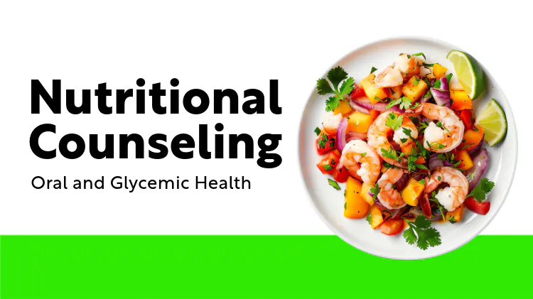 Aerial photo of healthy, low-glycemic foods