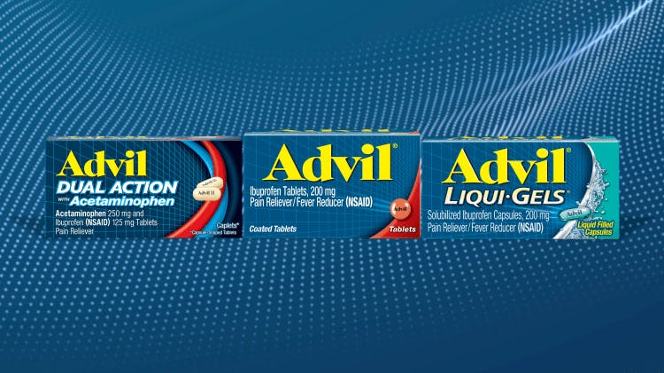 Advil pack shots