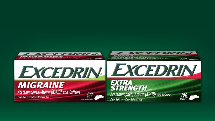 Excedrin pack shots