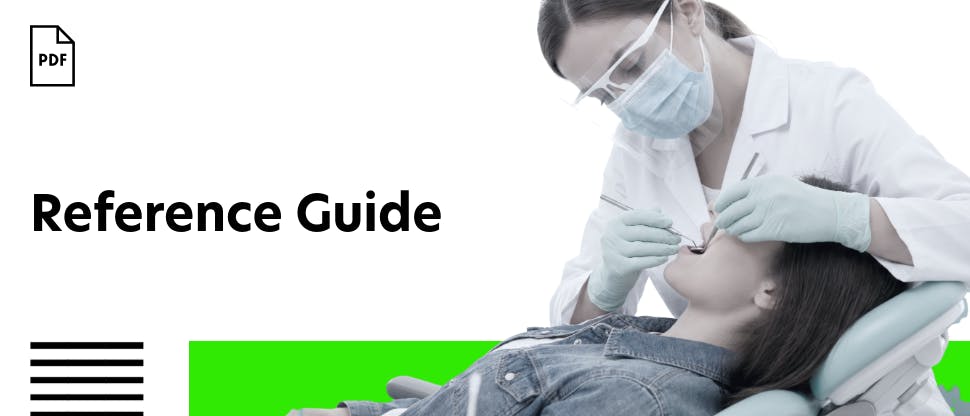 Dentist treating patient