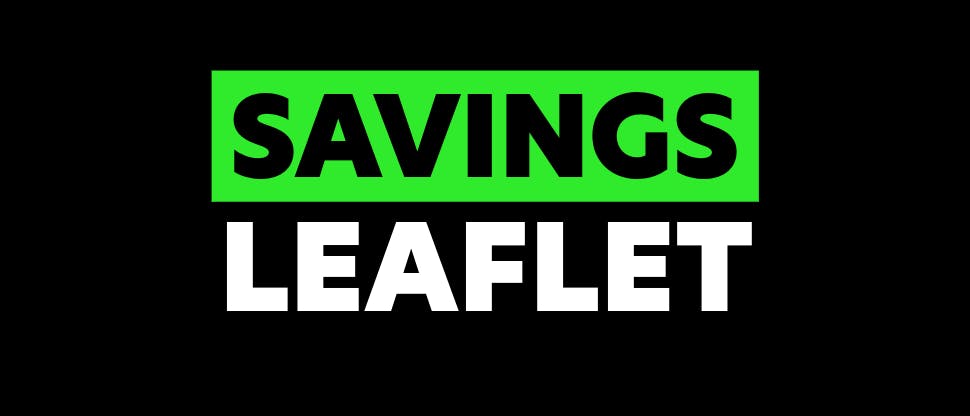 Savings leaflet image