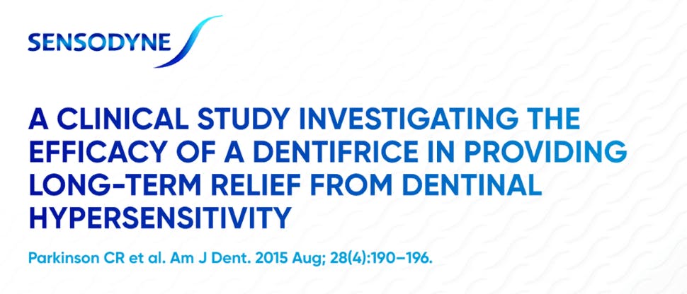 Preview of Sensodyne clinical summary