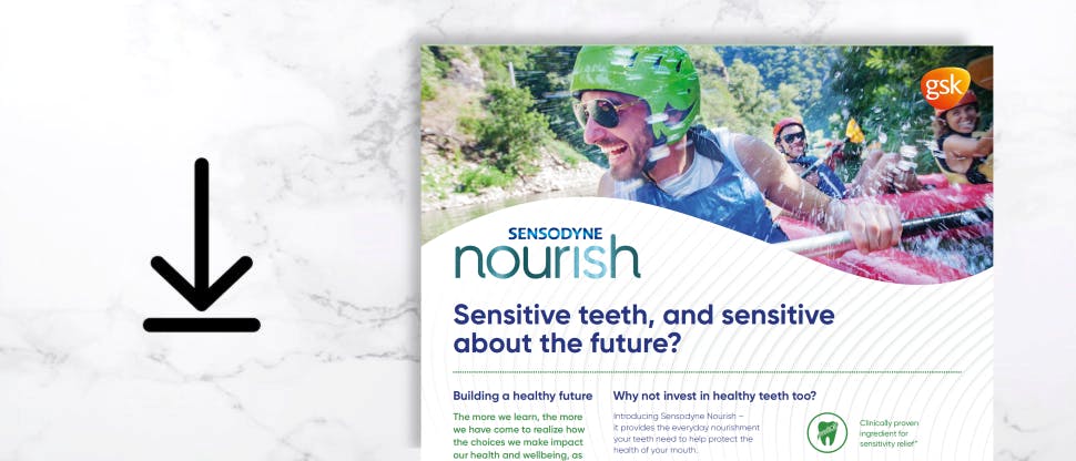 Sensodyne Nourish patient brochure