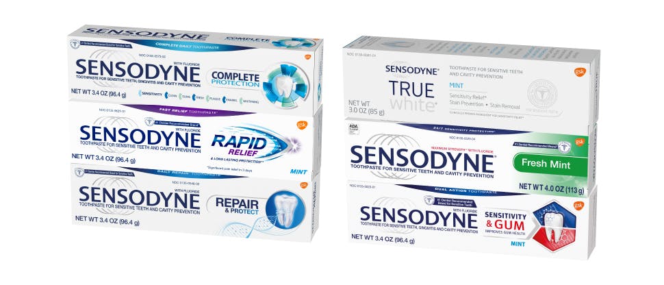 Sensodyne Product Variety