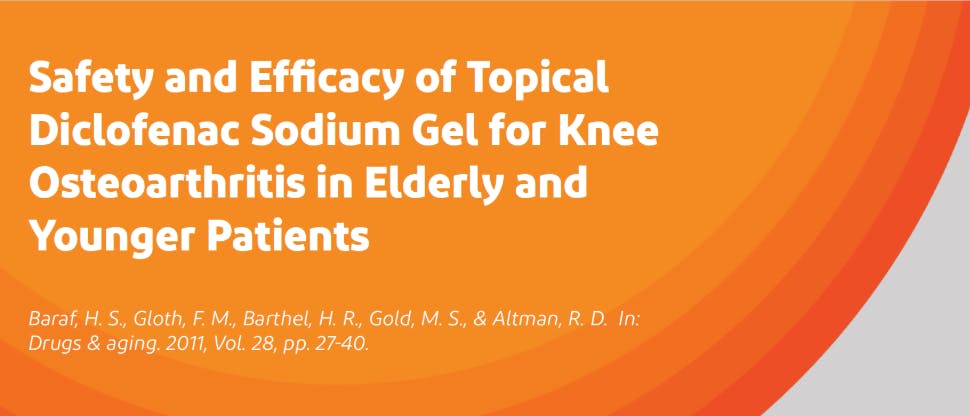 Safety and Efficacy of Topical Diclofenac Sodium Gel (DSG) for Knee Osteoarthritis in Elderly and Younger Patients